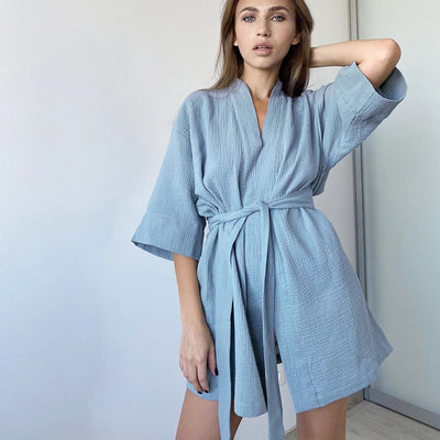 Cotton cardigan nightwear