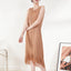 Women's pleated tassel dress