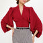 Chiffon v-neck shirt