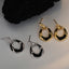 Irregular design silver earrings