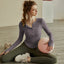 Sports yoga long sleeved top