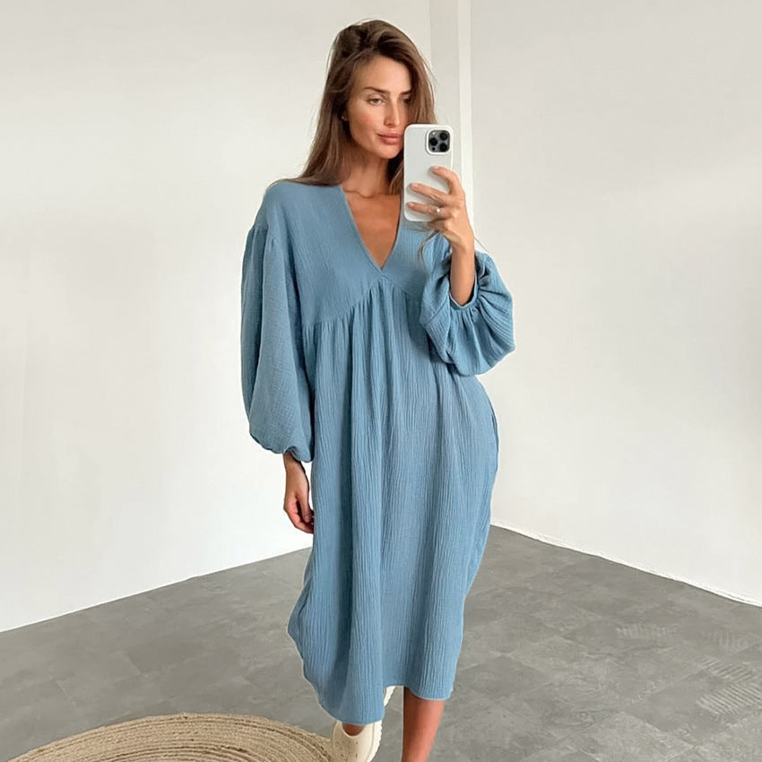 cotton loose fitting nightgown