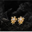 Snow zircon silver earrings