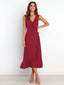 V-neck sleeveless dress