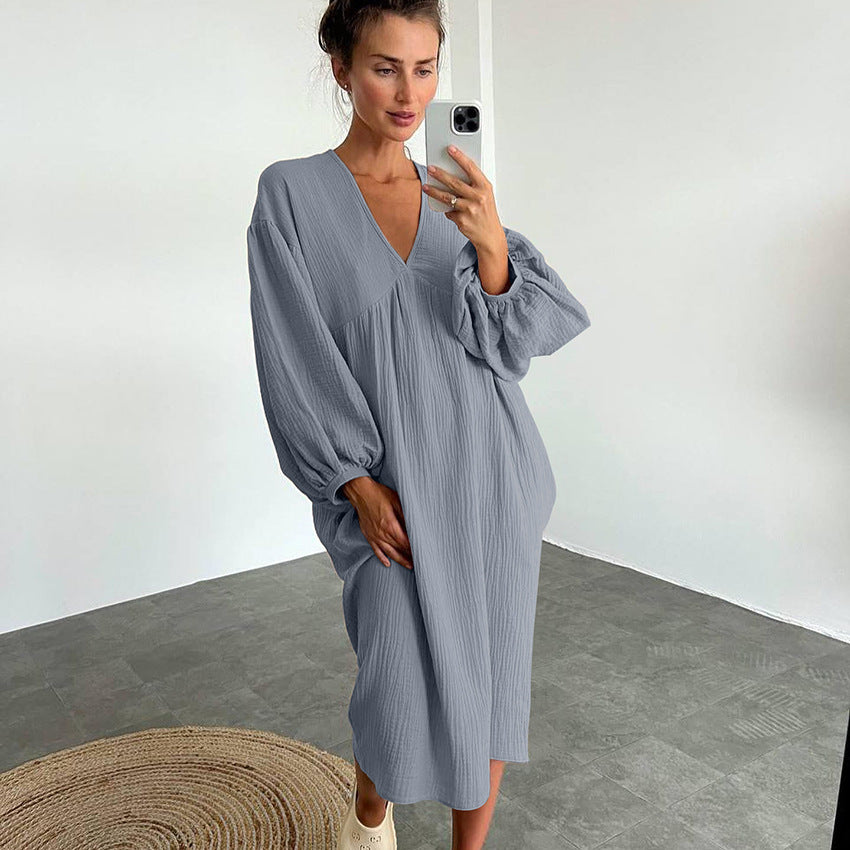 cotton loose fitting nightgown