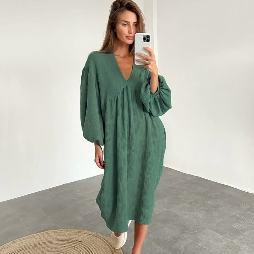 cotton loose fitting nightgown