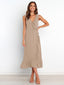 V-neck sleeveless dress