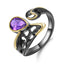 Natural amethyst ring