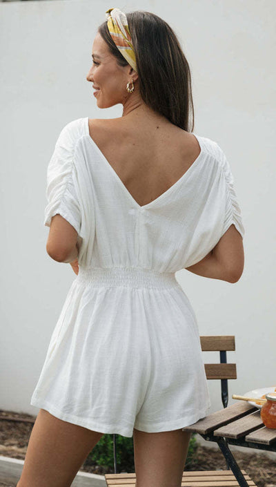White tunic dress