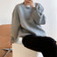 Thin loose top sweater
