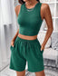 Casual shorts tank top suit