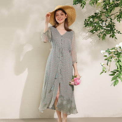Mulberry silk dress