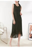 Women's pleated tassel dress