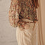 Floral long sleeved chiffon shirt