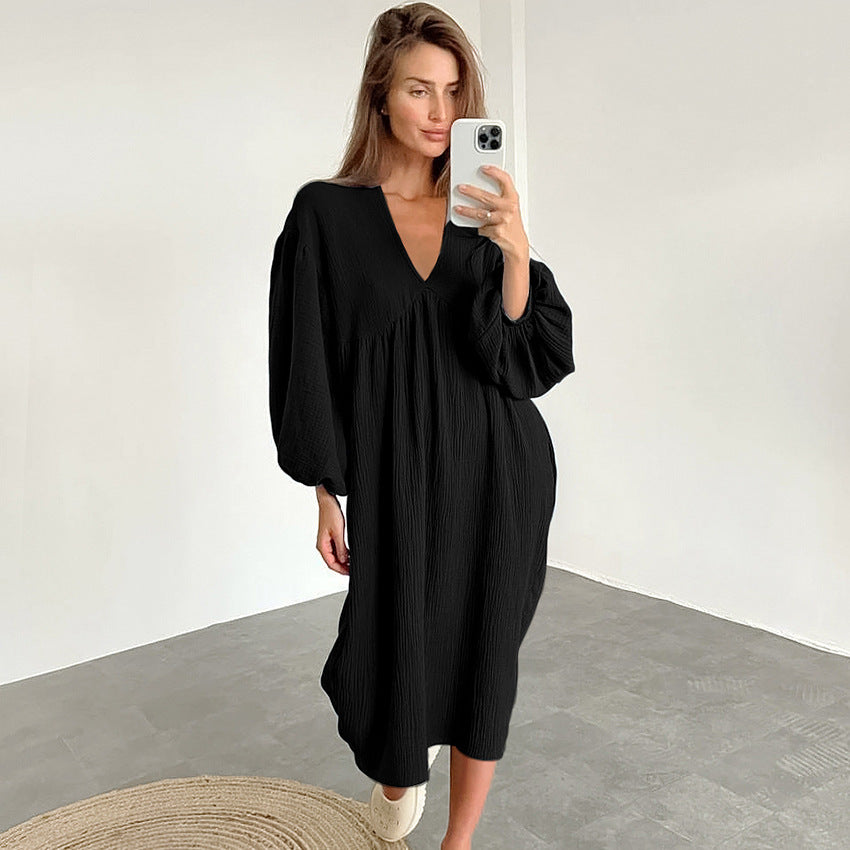 cotton loose fitting nightgown