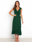 V-neck sleeveless dress
