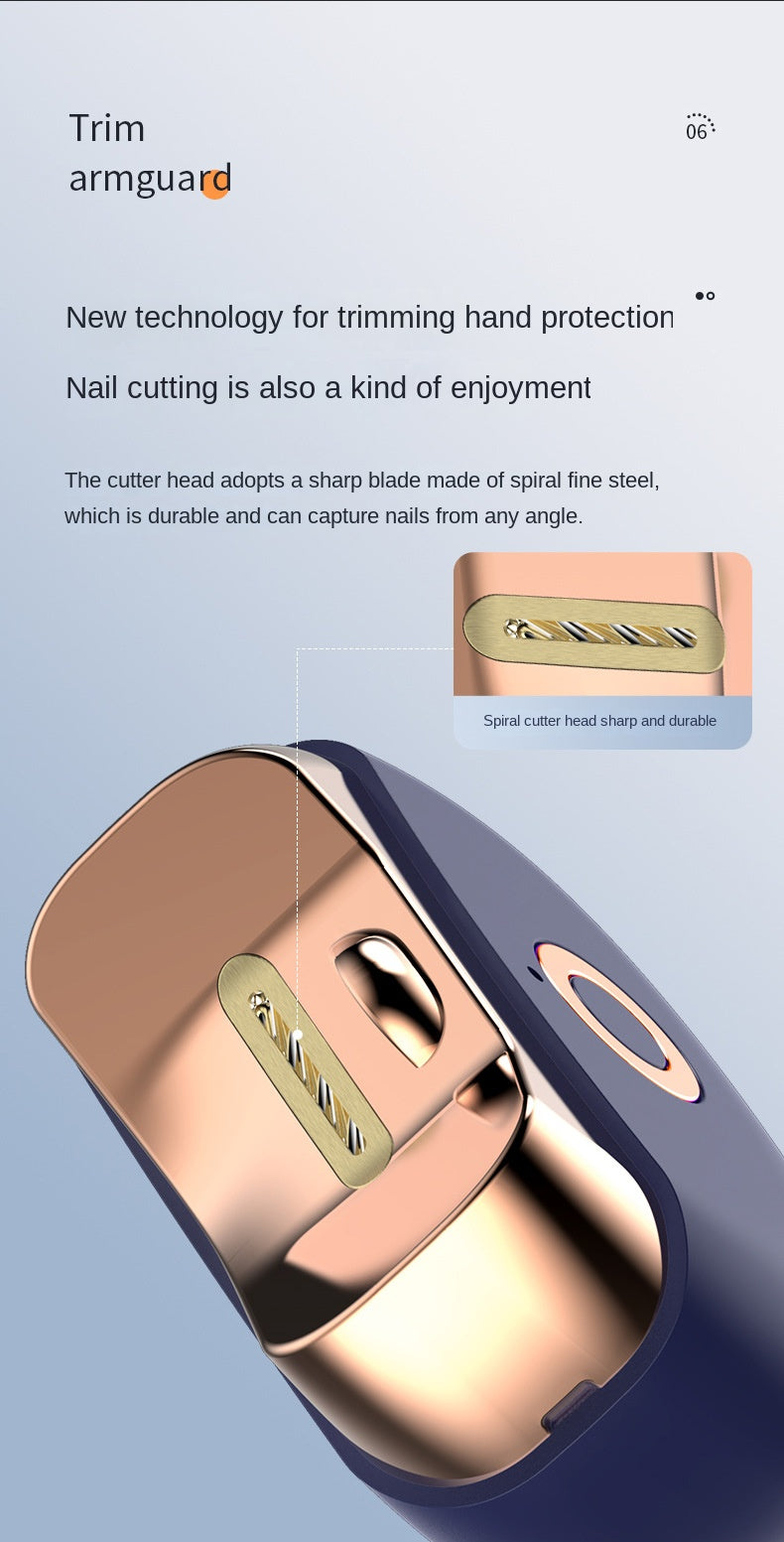 Electric nail enhancement clipper